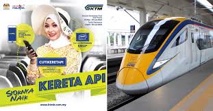 Keretapi tanah melayu — ein ktm komuter zug fährt in die haltestelle batu tiga ein keretapi tanah melayu berhad (abk.: Ets Ktm Nikmati Diskaun Rm10 Bila Menaiki Ets Sempena Promosi Syoknya Naik Kereta Api Foodie