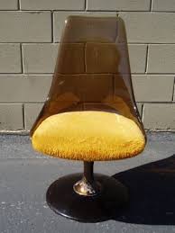 Vintage Chromcraft Smokey Amber Brown Lucite Tulip Chair Tulip Chair Chair Chairs For Sale