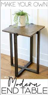 Diy End Table Modern End Tables Diy Side Table Diy End Tables