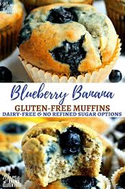 The Only Gluten Free Blueberry Banana Muffin Recipe You Ll Ever Need A One Bowl Won Dairy Free Muffins Dairy Free Blueberry Muffins Gluten Free Banana Muffins