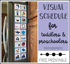 visual schedule for toddlers