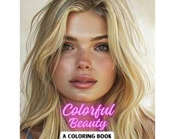 Vibrant Women's Portrait Adult Coloring Book: 50 Unique Artistic Designs,  Digital Download
