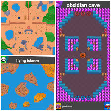 Follow supercell's terms of service. My Brawl Stars Maps Showdown Flying Islands Boss Fight Junkyard Brawl Gem Grab Obsidian Cave Brawlstars