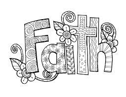 Coloring is a therapeutic activity for adults. Kpm Doodles Coloring Page Faith Etsy Doodle Coloring Christian Coloring Coloring Pages