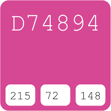 pink pantone d74894 hex color code schemes paints