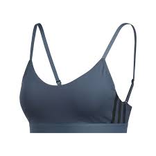 Ikke mindst takket være støtte de helt rette steder. Adidas Sport Bh All Me 3 Stripes Blau Schwarz Damen Www Unisportstore De
