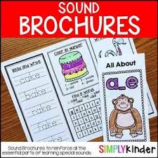 Sound Brochures First Grade Reading Writing Words Word Families