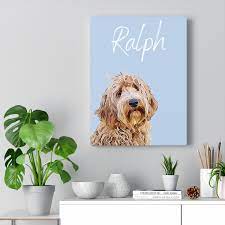 All i need is a good clear photograph of the pet to be able to complete the portrait. Personalised Pet Portrait Canvas Or Print Personalised Glass Blocks