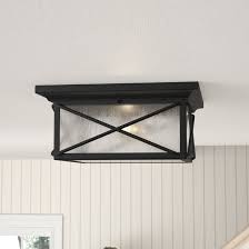 Wayfair flush mount outdoor ceiling lights. Three Posts Topeka 2 Light Outdoor Flush Mount Reviews Wayfair