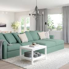 Gronlid 4er Sofa Mit Recamieren Ljungen Hellgrun Ikea Deutschland Ecksofa Sofa Recamiere