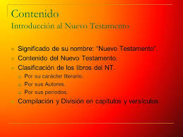 Estamos interesados en hacer de este libro el libro mas corto de la biblia antiguo testamento uno de los libros destacados porque este libro tiene cosas interesantes y puede ser útil para la mayoría de las personas. Nuevo Testamento Contenido Introduccion Al Nuevo Testamento Significado De Su Nombre Nuevo Testamento Contenido Del Nuevo Testamento Clasificacion Ppt Descargar