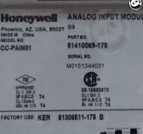 Honeywell CC-PAIN01 ANALOG INPUT MODULE 51410069-175 C300 ...