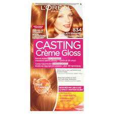 L Oreal Paris Casting Creme Gloss 834 Arany Karamell Tartos Hajszinkrem Online Bevasarlas Tesco In 2020 Caramel Blonde Hair Color Hair Color Gloss Caramel Blonde Hair