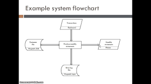 system flowchart and program flow chart diagram