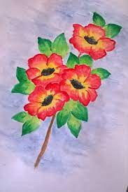 Paint a simple daisy in acrylics. Simple Flowers Painting Easy Flower Painting Flower Painting Painting