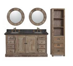 Rustic Double Sink Bathroom Vanity