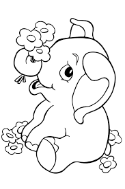 It is grayish to brown in color. Baby Elephant Coloring Pages For Kindergarten Elephant Coloring Page Cartoon Coloring Pages Coloring Books