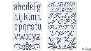 Coloring is a fun way for kids to be creative and learn how to draw and use the colors. Filet Crochet Alphabet Mycrochetpattern