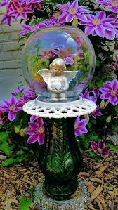 Glass Garden Art Diy Glass Flowers Glass Garden Art Ideas Glass Garden Art Yard Art Garden Art