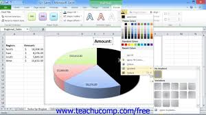 excel 2010 tutorial applying wordart styles to chart elements microsoft training lesson 29 9