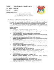 Tembang pocung merupakan salah satu tembang macapat. B Indo Print Docx Nama Anak Agung Ayu Mirah Kirani No Absen 02 Dua Kelas Xi Ips 1 Bahasa Indonesia Tugas Halaman 195 Makna Denotasi Dan Konotasi 1 Course Hero