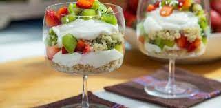Strawberry Kiwi Quinoa Breakfast Parfait Recipe In 2021 Parfait Breakfast Breakfast Parfait Recipes Parfait Recipes
