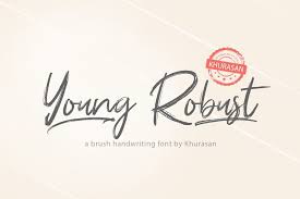 Cursive script designed by dirtyline studio. Young Robust Font