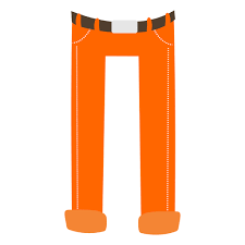 orange mens pant cartoon transparent png svg vector file orange mens pant cartoon transparent