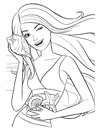 69 barbie pictures to print and color. Barbie Coloring Pages The Sun Flower Pages