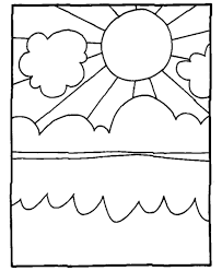 Sun and clouds coloring pages. Coloring Pages Of Clouds Coloring Home