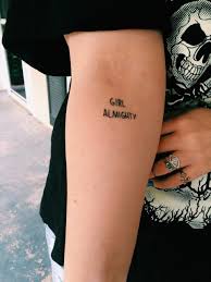 A lot of inner arm tattoos actually form an impressive band that wraps around the apparatus in a pleasingly modish way. Girl Almighty Quote Tattoo On The Inner Arm Tattoogrid Net