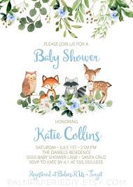 Baby Shower Invitation Woodland Boy Instant Download Kit Editable Invites Blue Template For Boy Woodlands Theme Templett Baby Shower Woodland Theme Woodland Baby Shower Invitations Woodland Invitation Baby