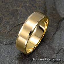 14k Solid Yellow Gold Mens Wedding Band Mens Wedding Ring Etsy Mens Yellow Gold Wedding Bands Mens Gold Wedding Band Titanium Wedding Rings