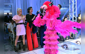 The masked singer | the first looks at the masked singer season 3 revealed some of the costumes and clues we'll see next year. Adrienne Bailon Revealed To Be The Pink Flamingo On The Masked Singer