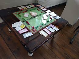 Monopoly Gaming Resin Table Board Game Table Table Games Resin Table