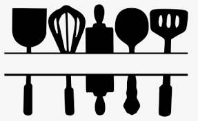 Millions of royalty free png images, 500+ updated daily combined into your creative ideas. Transparent Kitchen Tools Png Utensils Black And White Kitchen Clipart Png Download Transparent Png Image Pngitem