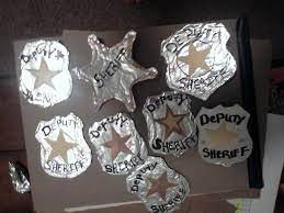 Homemade Police Badges Sent Out With Invitations Preschool Crafts Police Crafts Community Helpers Preschool