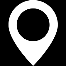 White map marker 2 icon - Free white map icons
