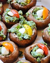 In a small bowl, combine olive oil and garlic salt. Caprese Stuffed Portobello Mushrooms
