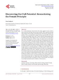 Goodreads helps you keep track of books you want to read. Pdf Discovering Our Full Potential Resuscitating The Female Principle