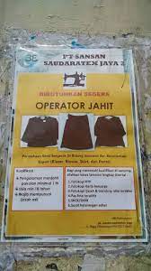 Menurutnya, perusahaan ini mempunyai luas. Info Loker Bdg Lowongan Kerja Pt Sansan Saudaratex Jaya Facebook