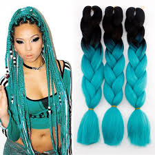 Bring out the best in your hair with authentic touba hair braiding services from our hair salon in san diego, ca. Amazon Com 3pcs Lot Ombre Braiding Hair Extensions 24 100g Pcs Synthetic Jumbo Braids Hair Extensions For Twist Crochet Braids Black And Cyan Beauty