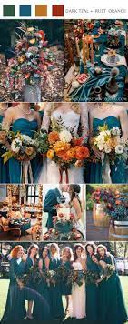 Basically it's that old favourite color combination of blue and orange but jazzed up and. Pin On Fall Wedding Colors