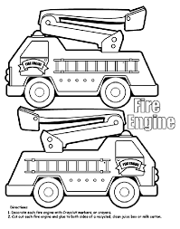 Color in this picture of a fire truck and others with our library of online coloring pages. Fire Engine Box Coloring Page Crayola Com