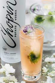 Vodka Cocktail The Chopin Spring Equinox Recipe Vodka Cocktails Vodka Ginger Cocktails