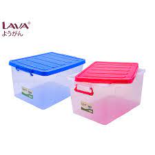 Big box storage makes shipping long distance easy! Pp Transparent Large Storage Box With Color Lid 43 Ltr Buy Big White Storage Boxes With Lids Plastic Storage Box Storage Box Product On Alibaba Com