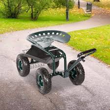Maybe you would like to learn more about one of these? Kinbor Rolling Garden Scooter Garden Cart Seat With Wheels And Tool Tray 360 Swivel Seat Green Buy Online In Aruba At Aruba Desertcart Com Productid 74032490