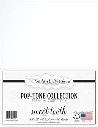 Ranger was founded in 1929 and originally manufactured an exclusive line of commercial ink products for the u.s. Sweet Tooth White Cardstock Paper 8 5 X 11 Inch 65 Lb Cover 50 Sheets From Cardstock Warehouse Buy Online In Bahamas At Bahamas Desertcart Com Productid 47459049