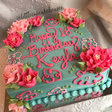 21st Birthday Cookie Cake Ideas Inspired Floral Cake By Littlecupcakeheaven Birthday Sheet Cakes Cookie Cake Decorations Cookie Cake Designs