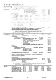 Hier finden sie informationen zu beratung, ausstattung und öffnungszeiten. Vr Bank Bad Orb Gelnhausen Eg Preisaushang